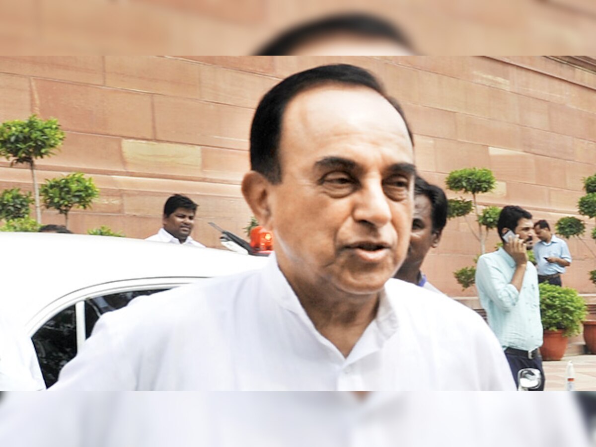 Karti, is a grown up, can speak for himself: Subramanian Swamy taunts P Chidambaram