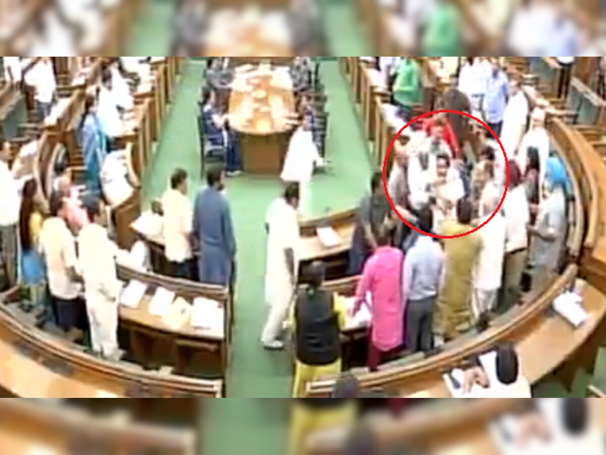 Watch: Suspended AAP leader Kapil Mishra heckled, marshalled out of Delhi Assembly