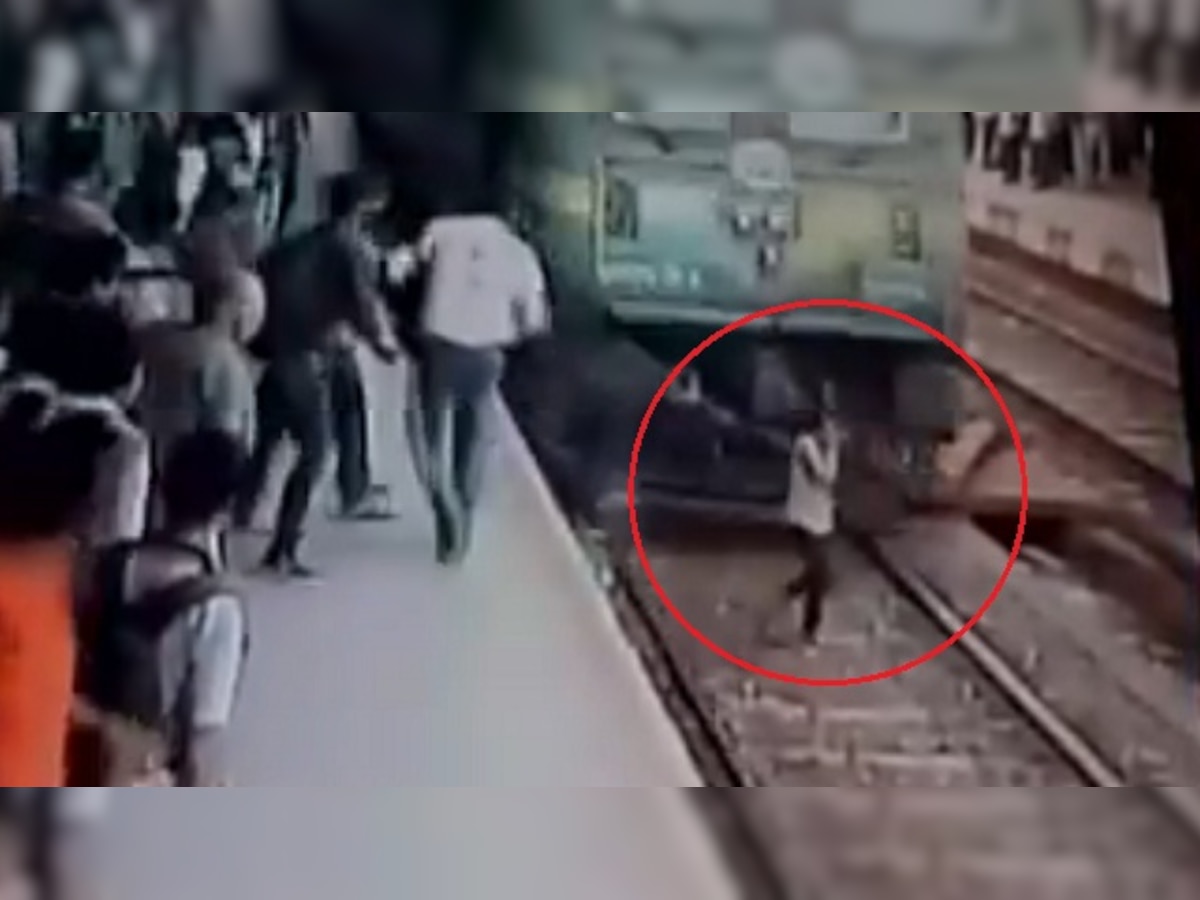 Watch: Girl miraculously survives after being run over by train in Mumbai