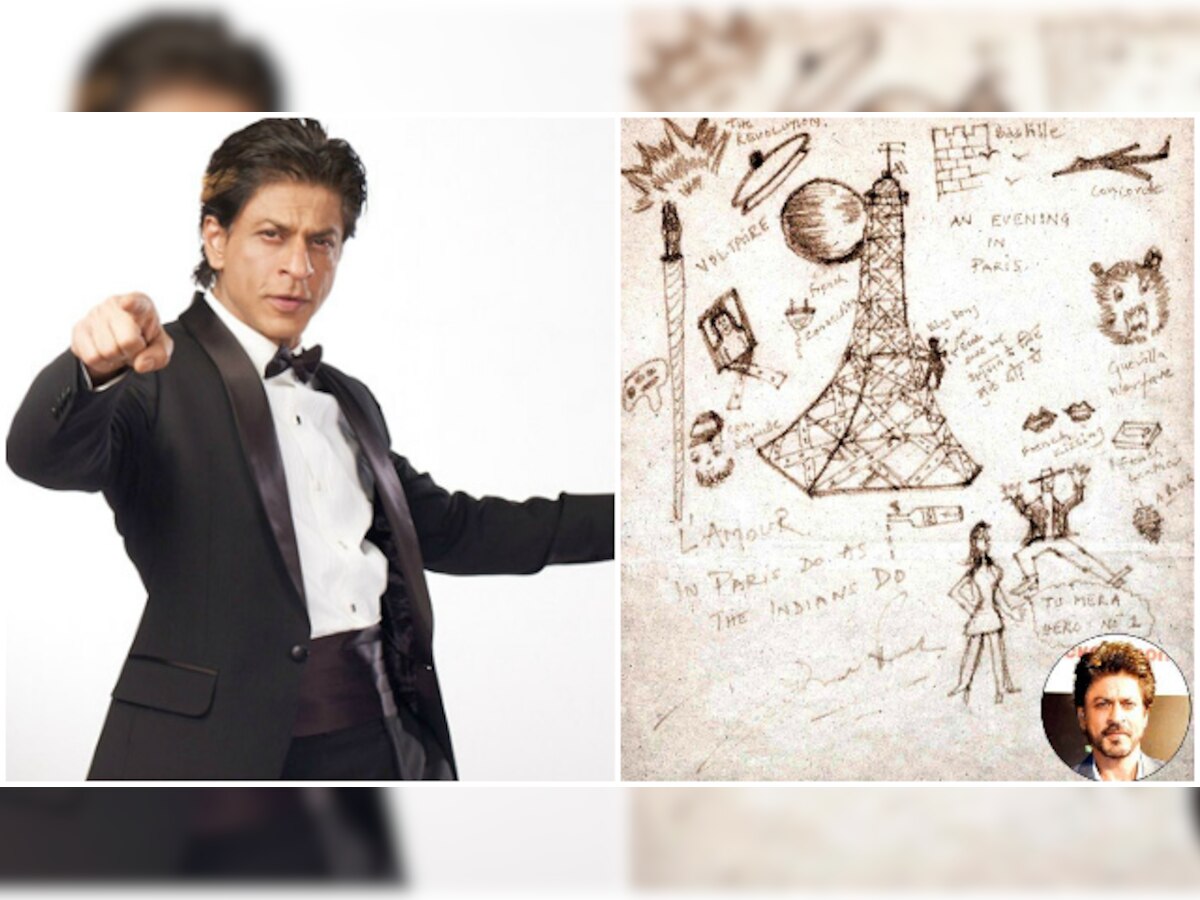 This 20 year old doodle by Shah Rukh Khan will now be sold for Rs 2 lakh!