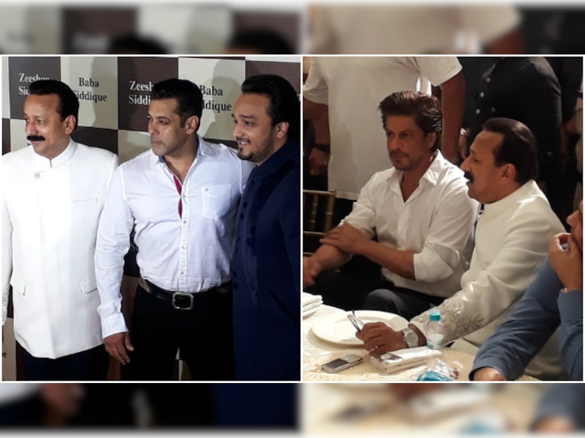 Heres What Happened When Shah Rukh Khan And Salman Khan Attended Baba Siddiques Iftar Party