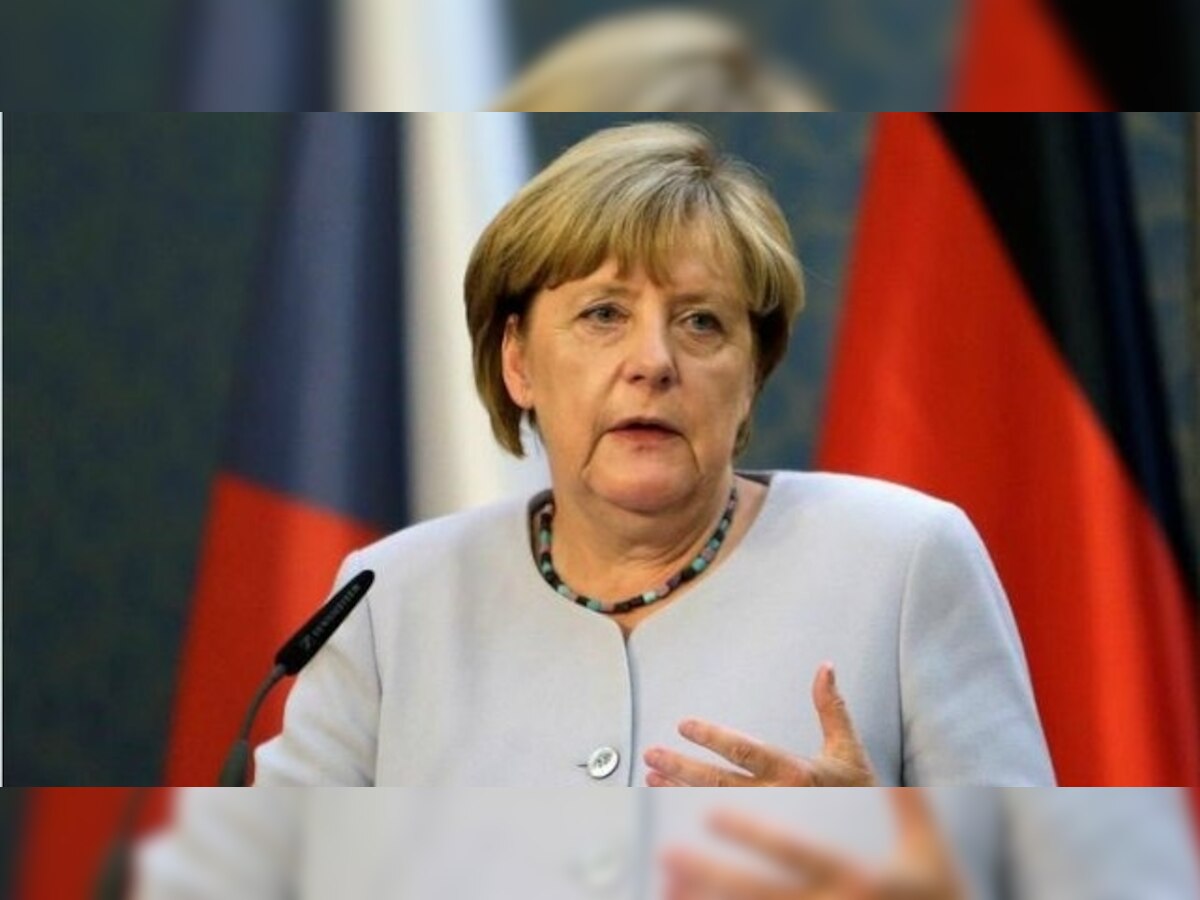 German Chancellor Angela Merkel urges Europe to rise to climate change challenge