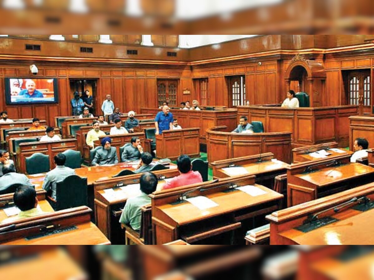 Stormy scenes in Delhi Assembly as AAP takes on BJP MLA