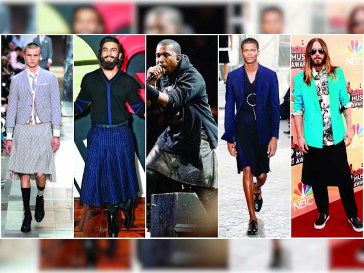 Men In Skirts - Marc Jacobs, Kanye West In Skirts