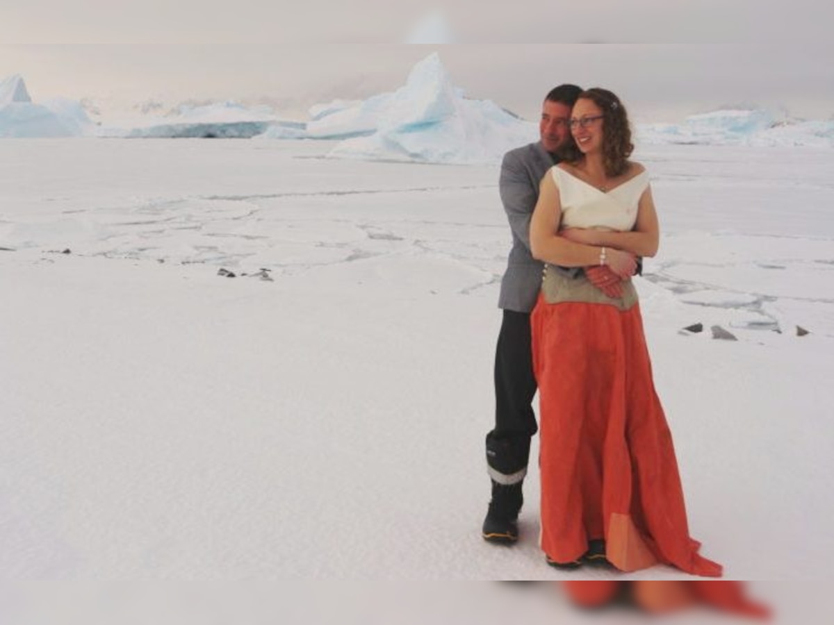 In Pictures: First ever wedding takes place in British Antarctic Territory