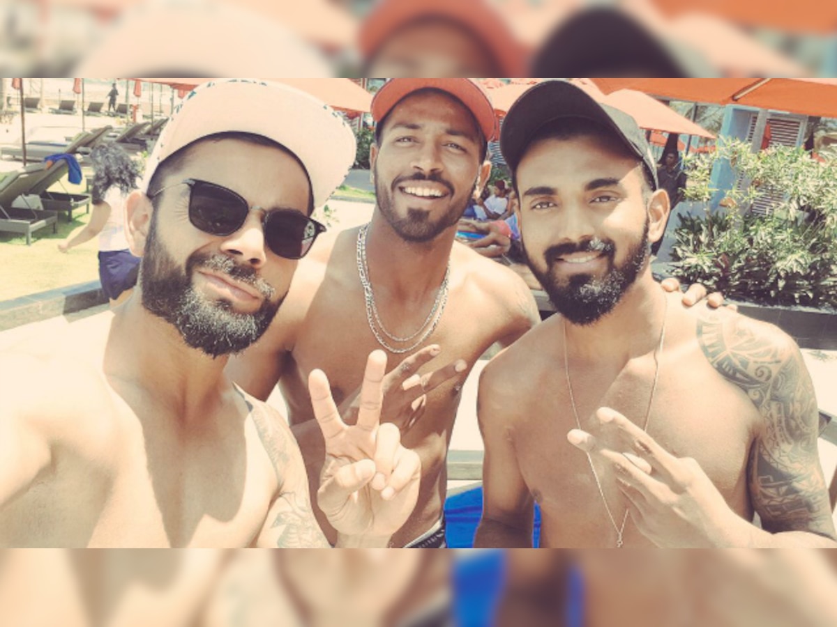 SEE PICS | King of good times: Kohli, Pandya, Rahul flaunt their beach bods after thrashing Lanka