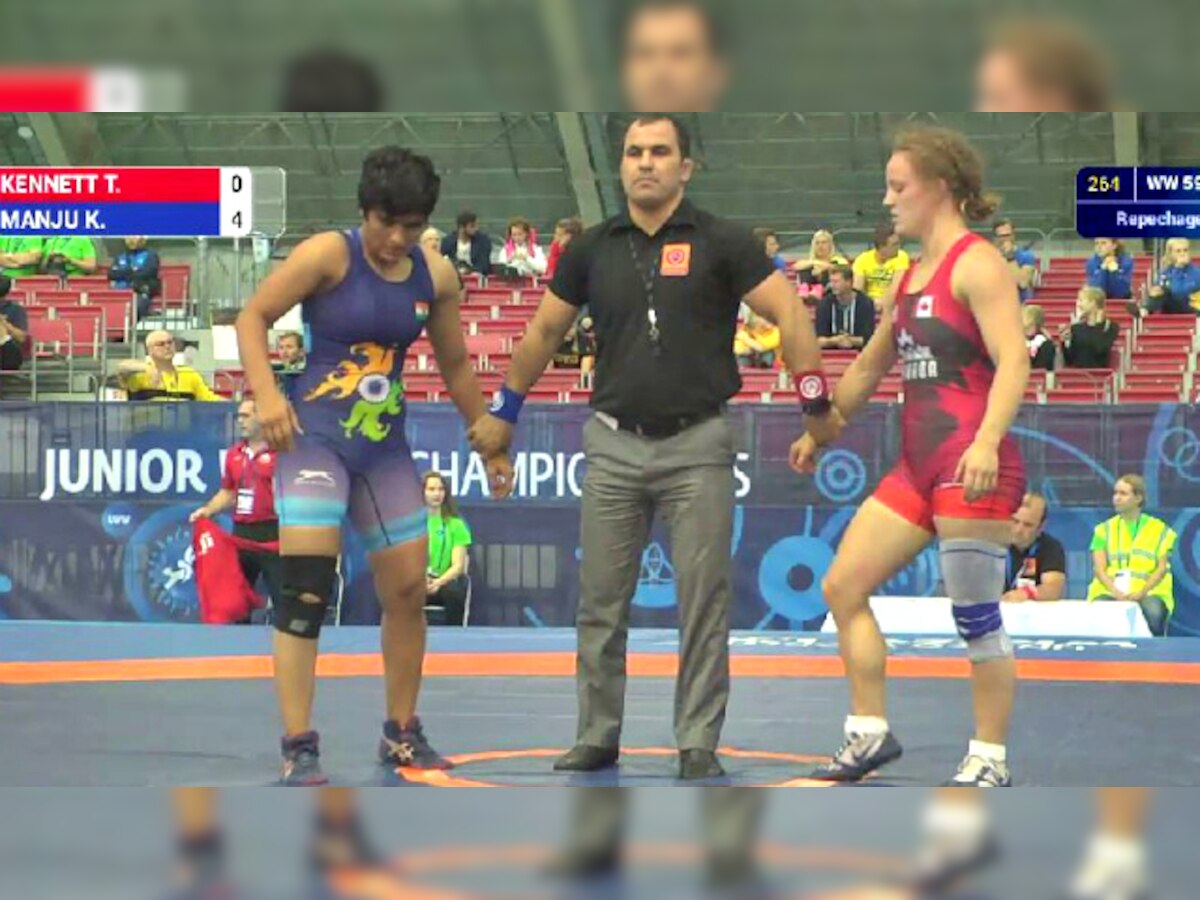 Junior World Wrestling Championship: Manju Kumari bags bronze with comfortable win in repechage bout