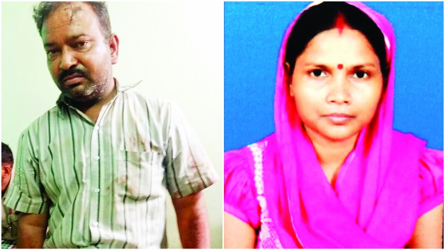 Man slits wife's throat in front of kids