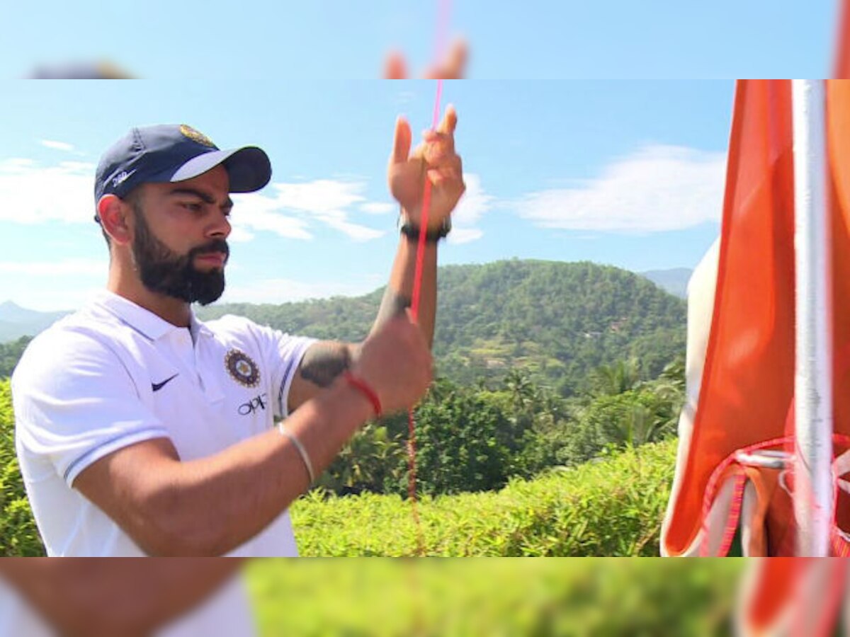 WATCH | Virat Kohli hoists national flag as Team India mark Independence Day in Sri Lanka