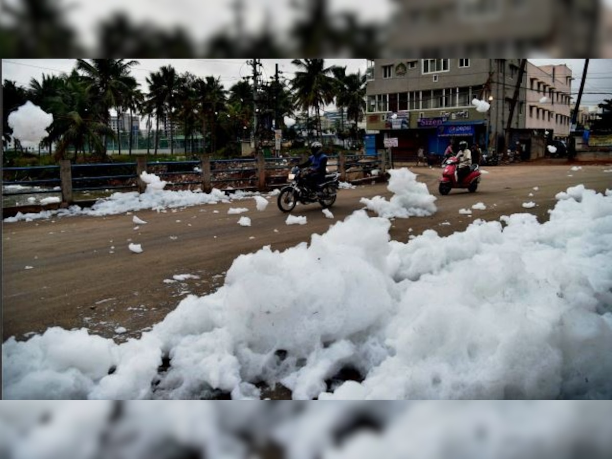 Bengaluru: Toxic froth from Bellandur lake recedes