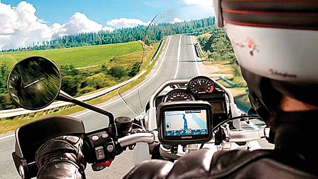 Gps navigation for online motorcycle