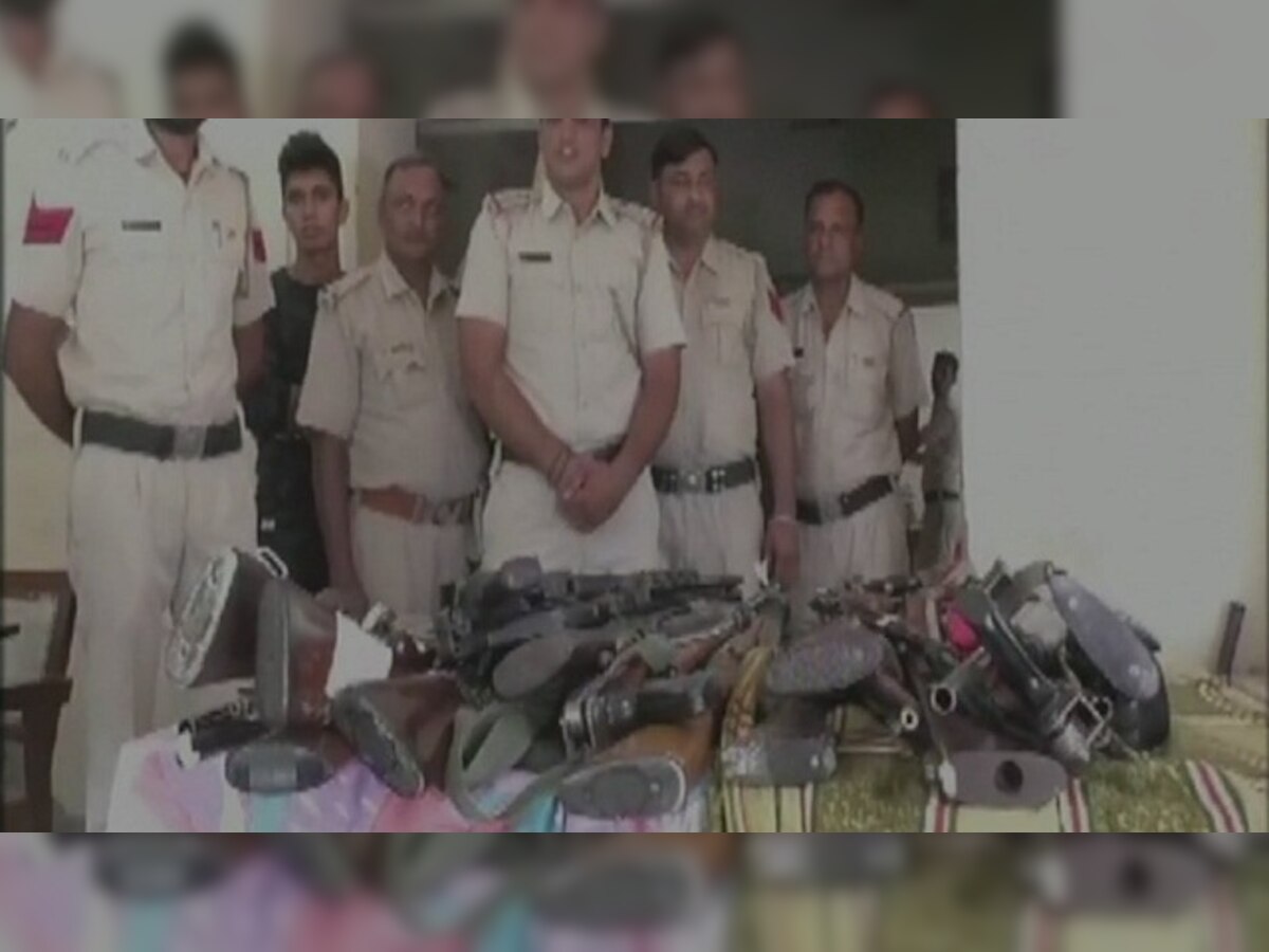 Huge cache of arms recovered from Dera Sacha Sauda headquarters in Sirsa