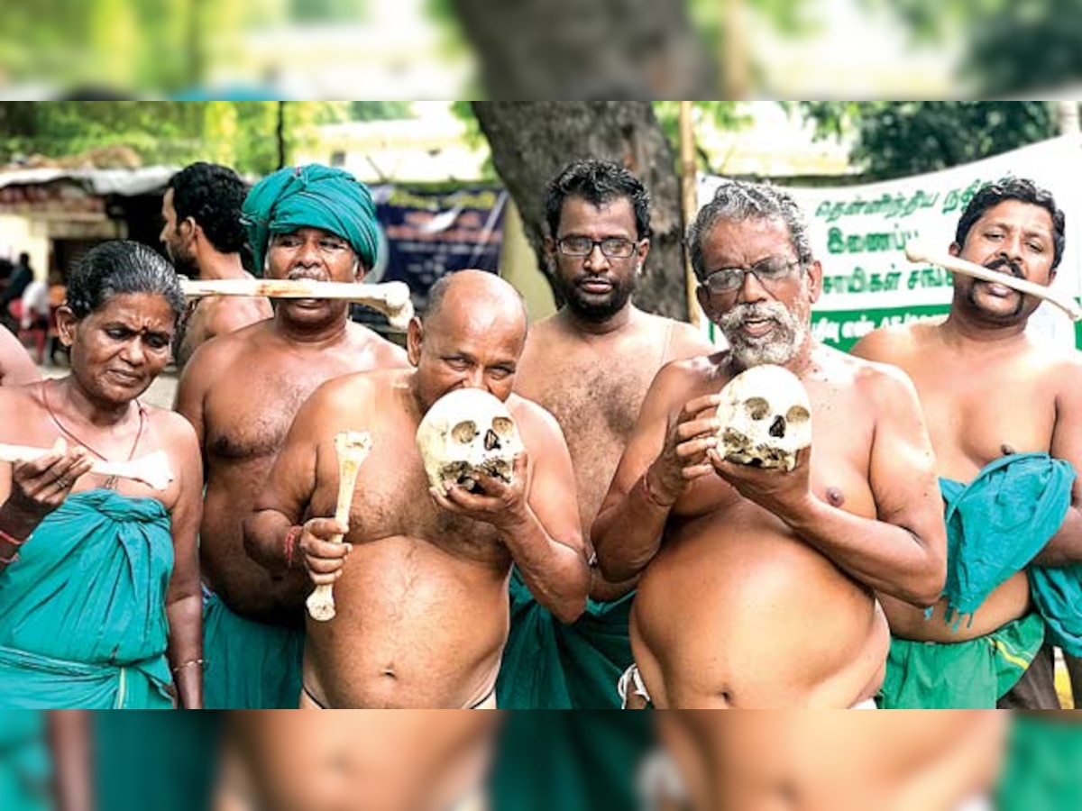 Day 57: Protesting TN farmers eat human excreta