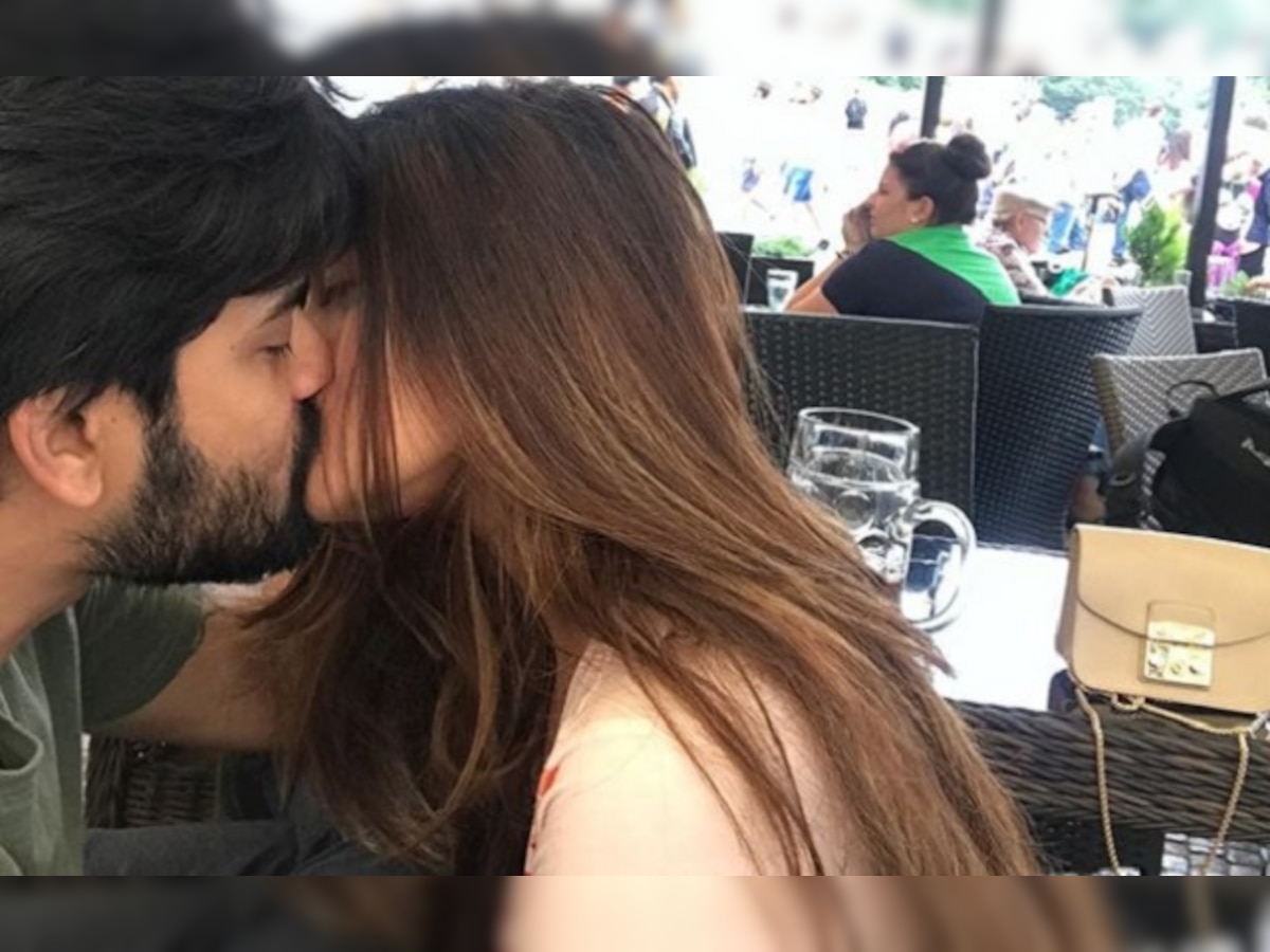 Check Pic: This aww-do-rable pic of Riya Sen locking lips with hubby Shivam Tewari on their honeymoon has gone viral!