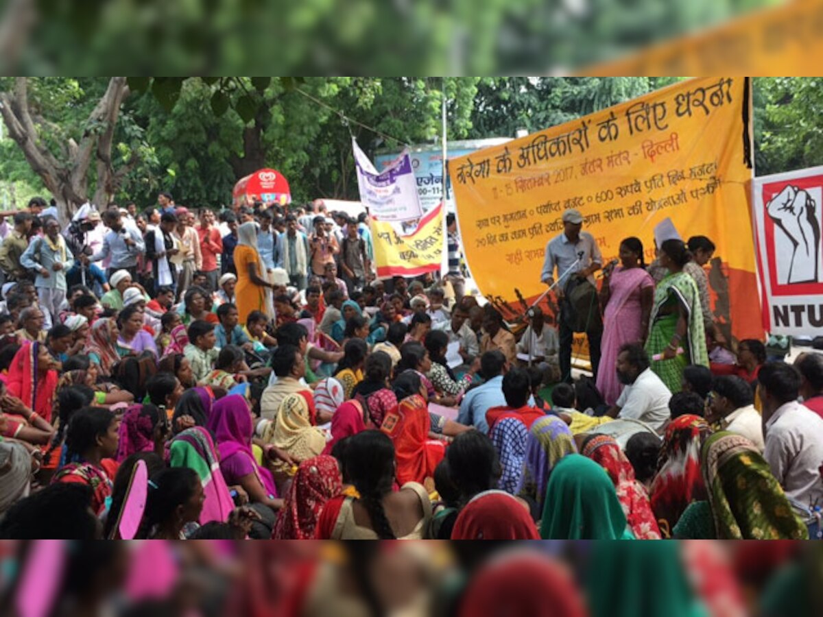 Why NREGA workers hate Aadhaar and blame Centre for 'slow poisoning' the scheme: Glimpses from Jantar Mantar