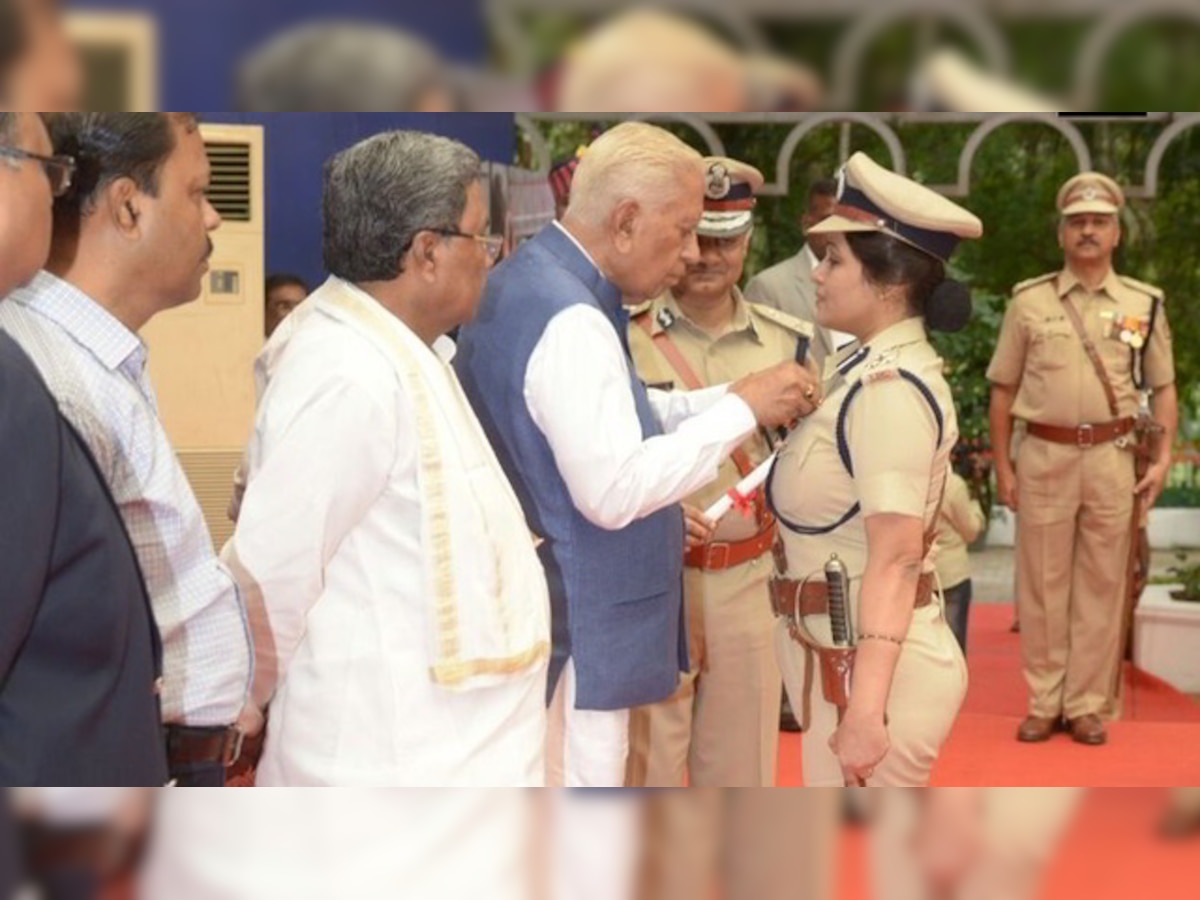 Karnataka IG D Roopa awarded President's medal at Raj Bhawan for meritorious service 