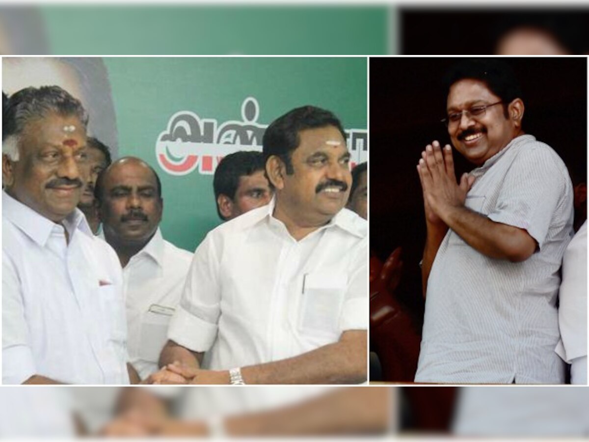 No one can topple govt, says Palaniswami; Dhinakaran blames Guv's 'delay' for disqualification of MLAs 