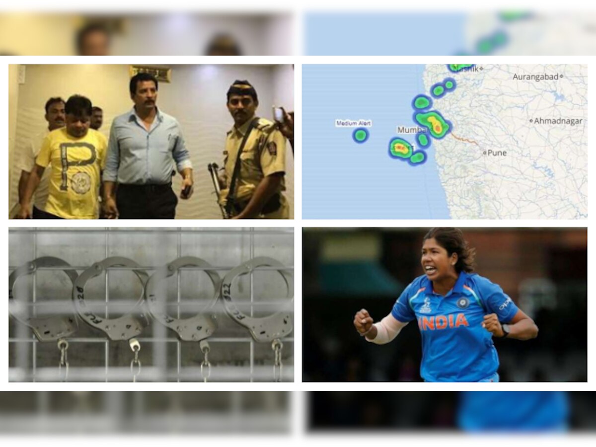 Iqbal Kaskar arrest, Rain halts Mumbai traffic, Jhulan Goswami biopic: DNA evening must reads