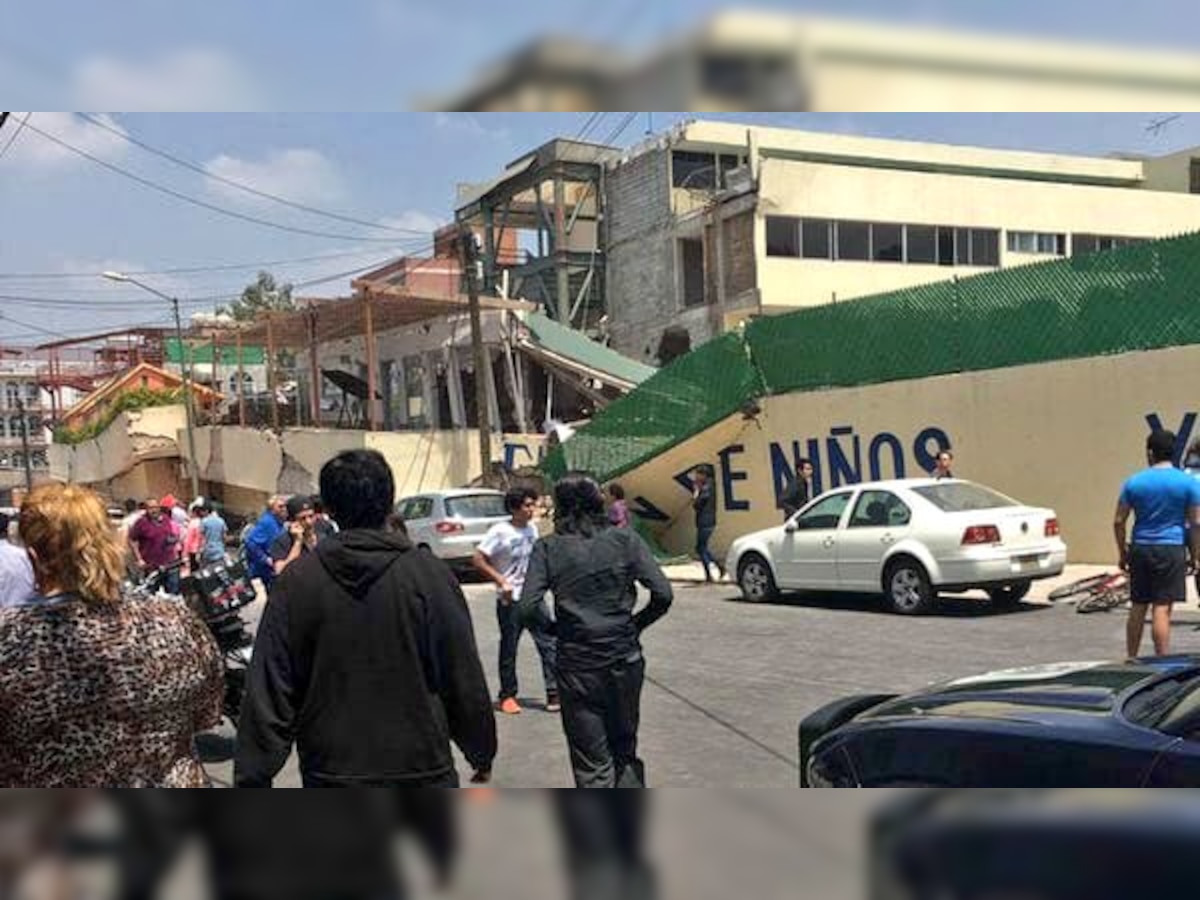 Mexico earthquake: 21 children crushed to death as school collapses; more than 200 people dead 