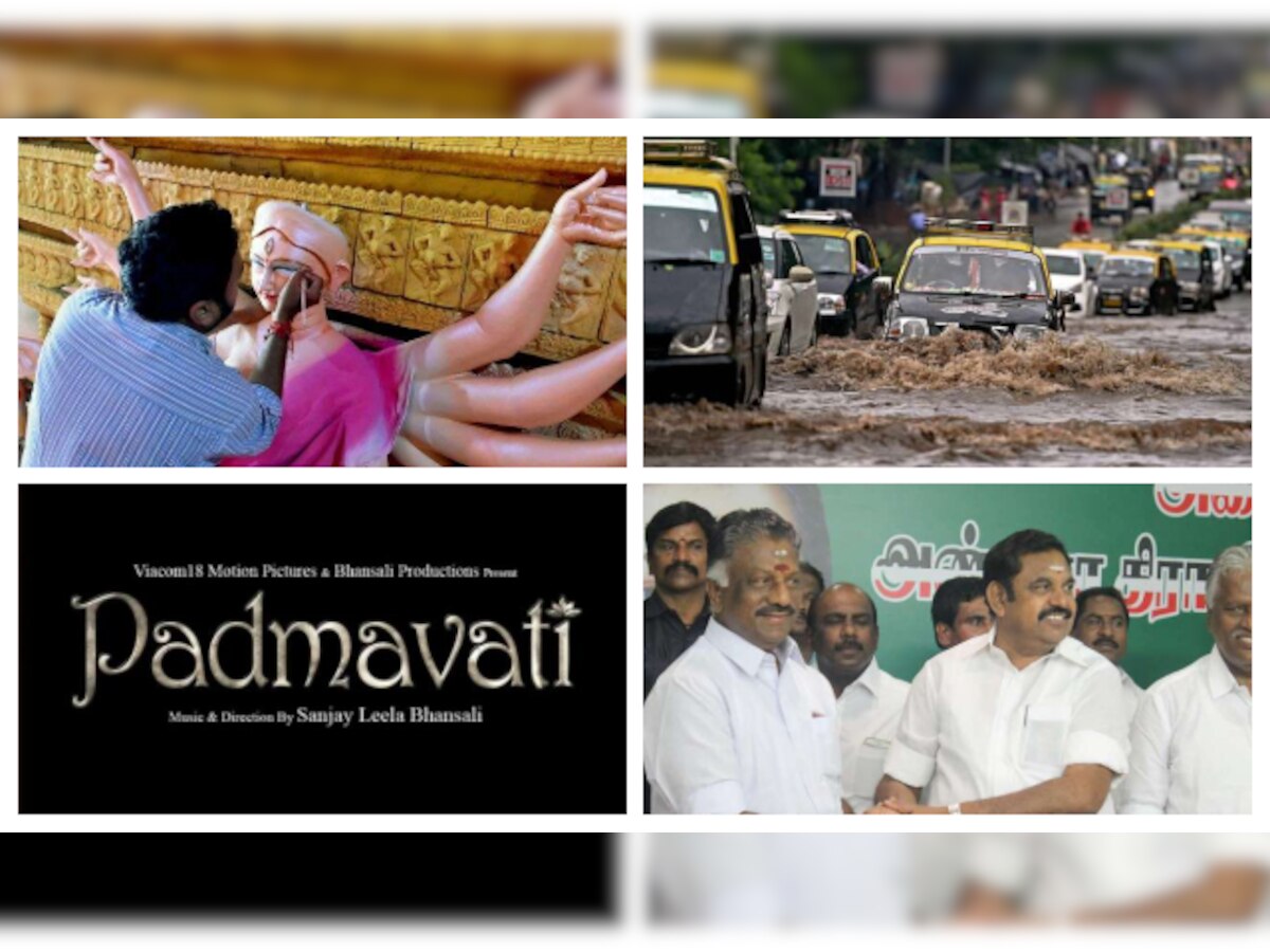 Mumbai rains, Tamil Nadu floor test, Durga idol immersion and Padmavati: DNA evening must reads