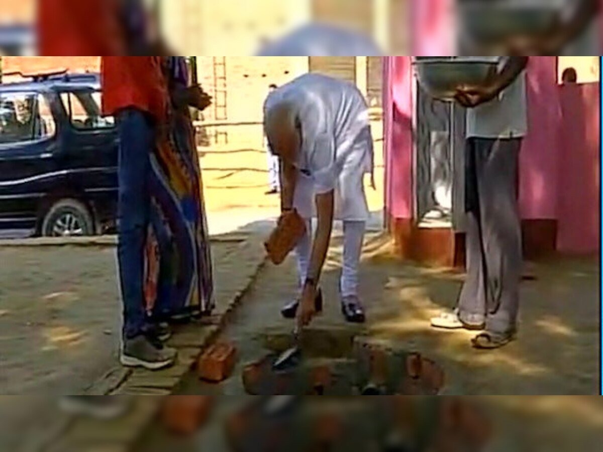 Narendra Modi Varanasi visit Day 2: PM lays foundation stone for toilet under Swachh Bharat Abhiyan