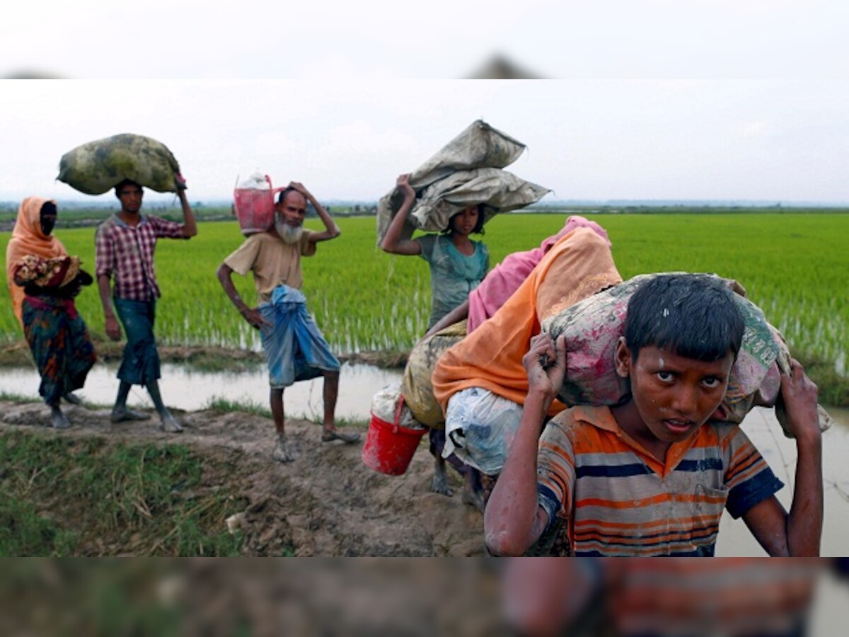 Fires rage in Rakhine as Myanmar army blames Rohingya for mosque blast