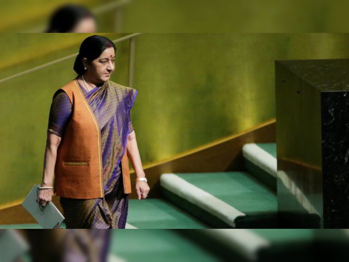 Watching Sushma Swaraj destroy Pak is more fun than watching India play them in cricket:Twitter after EAM's UNGA speech