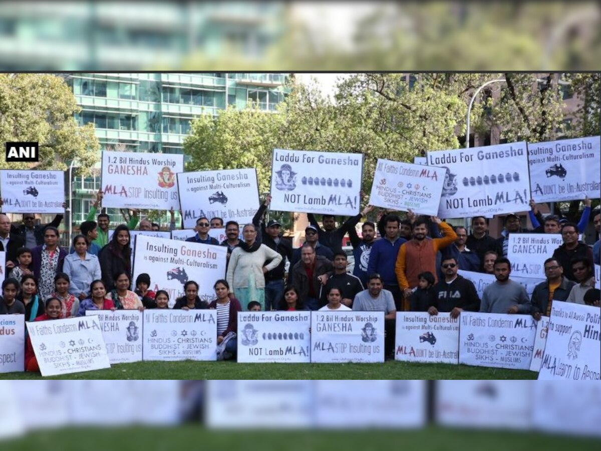 Australian Hindus stage protest over lamb for Ganesha commercial 