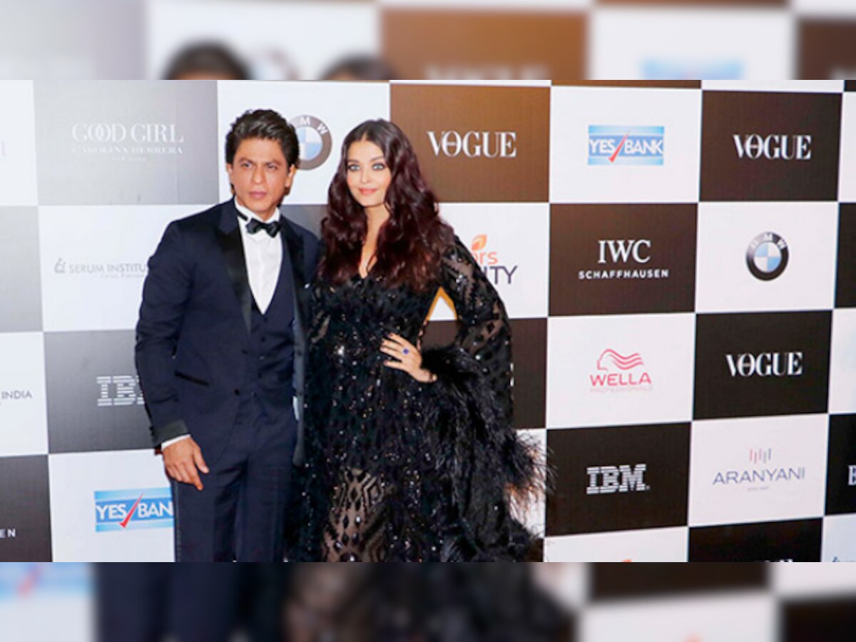 See pics: Shah Rukh Khan-Aishwarya Rai Bachchan steal the spotlight at Vogue Beauty Awards 