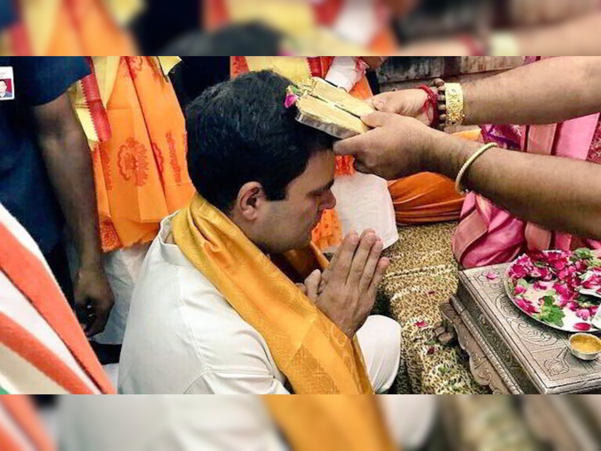 Ahead of three-day campaign, Rahul Gandhi offers prayers at Dwarkadhish temple in Gujarat 