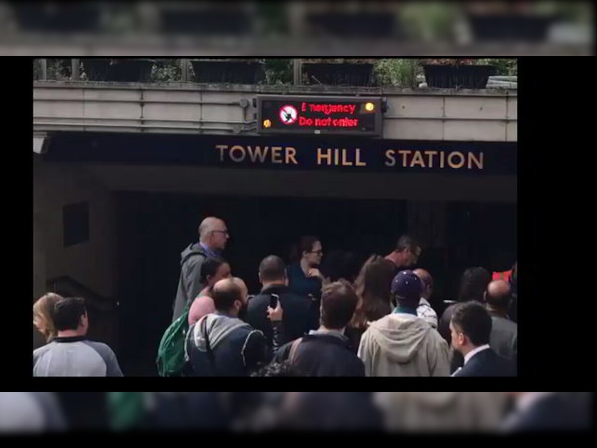 Panic after 'small explosion' at Tower Hill Station, London Fire Brigade blames mobile phone charger
