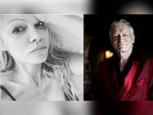 'I will miss your everything': Watch Pamela Anderson pay an emotional tribute to Hugh Hefner 