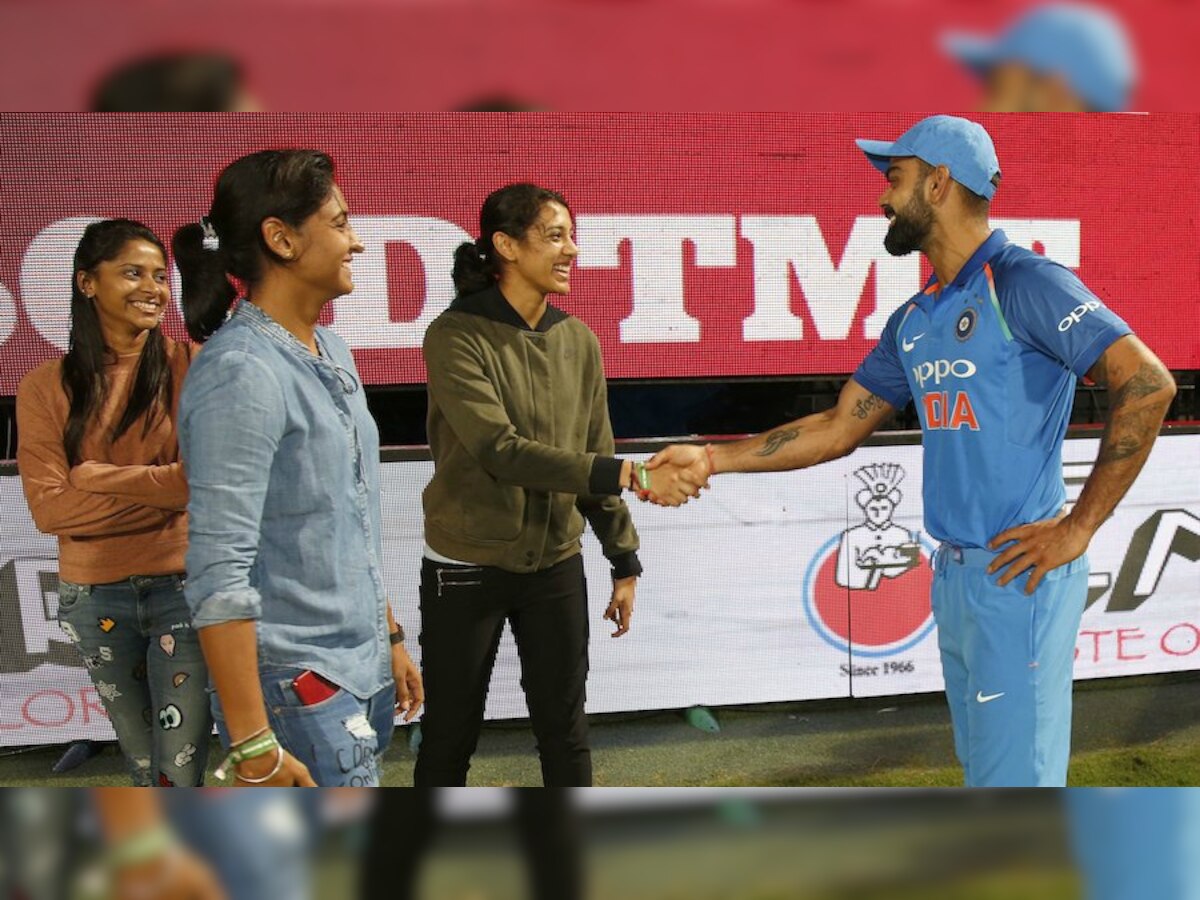 SEE PICS: When Harmanpreet Kaur, Smriti Mandhana couldn't stop gushing after meeting Virat Kohli