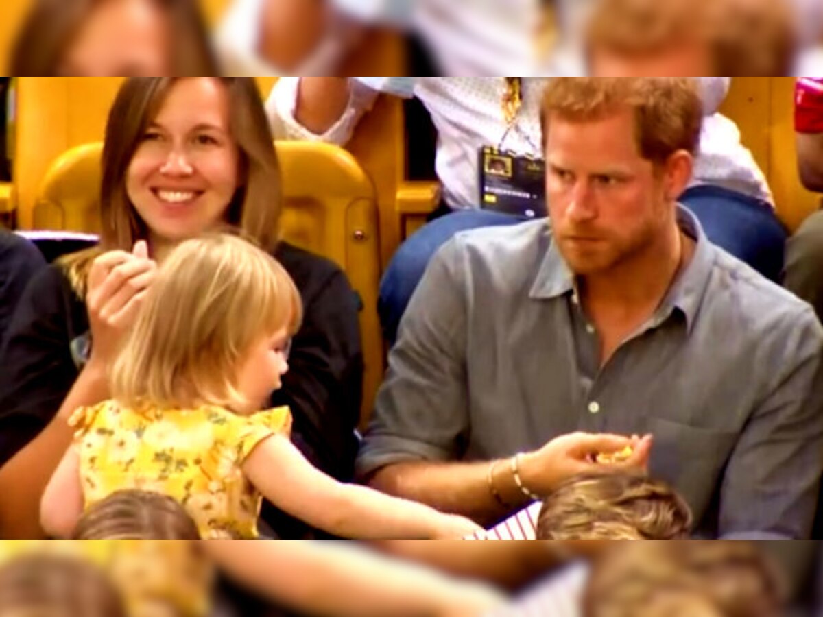 WATCH | Cute girl 'steals' Prince Harry's popcorn and everyone's hearts at Invictus Games