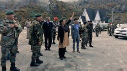 Defence Minister Nirmala Sitharaman 'acknowledges' Chinese soldiers taking her pic at Nathu La