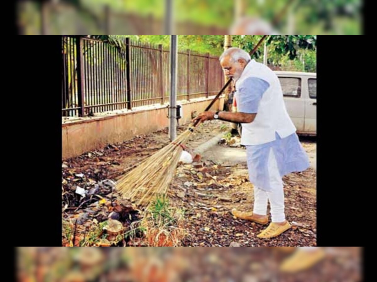 61% respondents praise PM Modi's  Swacch Bharat Campaign on his app 