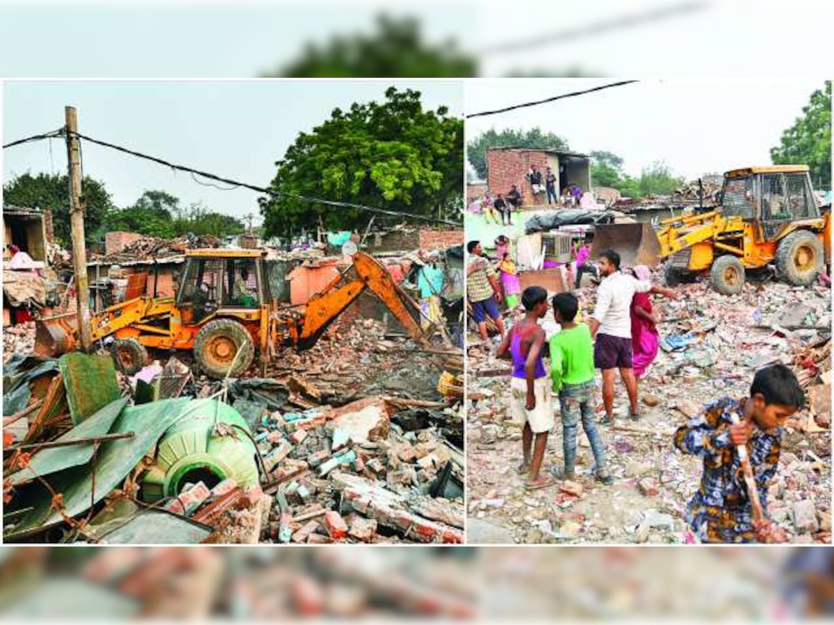 Kathputli Colony slum razed