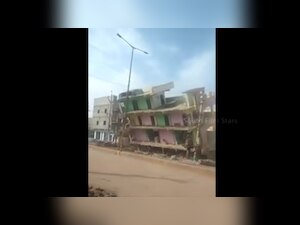 Watch: Gone in seconds! Here's how a building in Andhra Pradesh collapsed like a pack of cards 