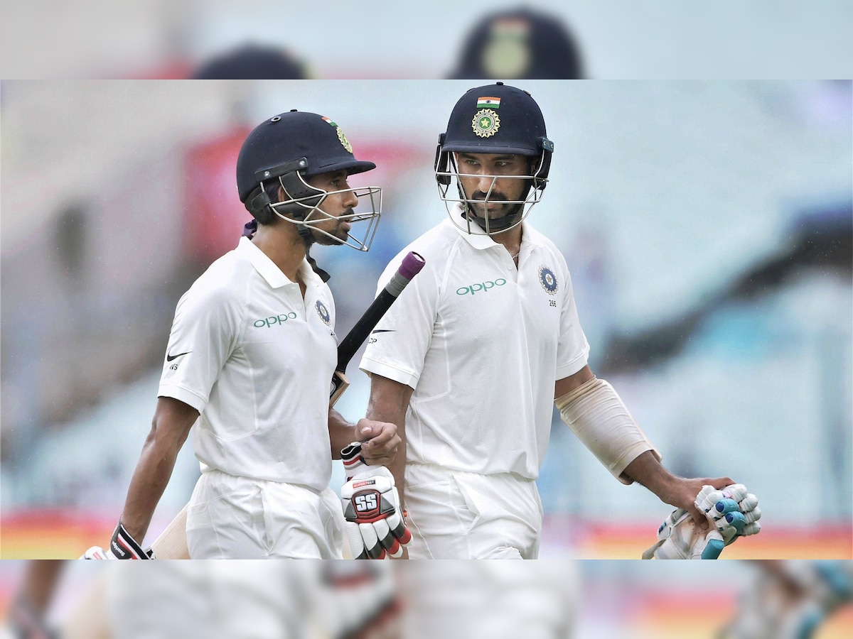 India v/s Sri Lanka, 1st Test: Cheteshwar Pujara battles on as hosts totter to 74/5 on rain-hit 2nd day