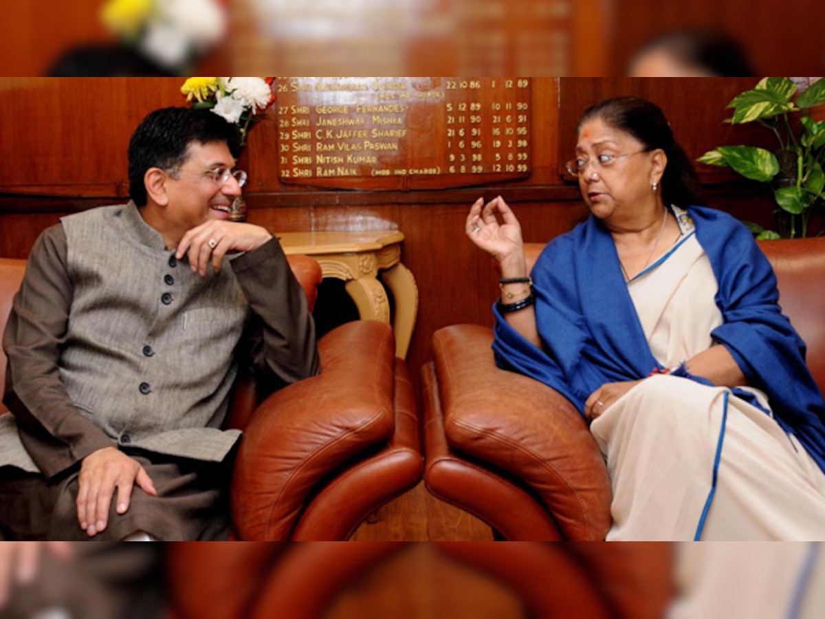 Piyush Goel green signals Vasundhara Raje plea