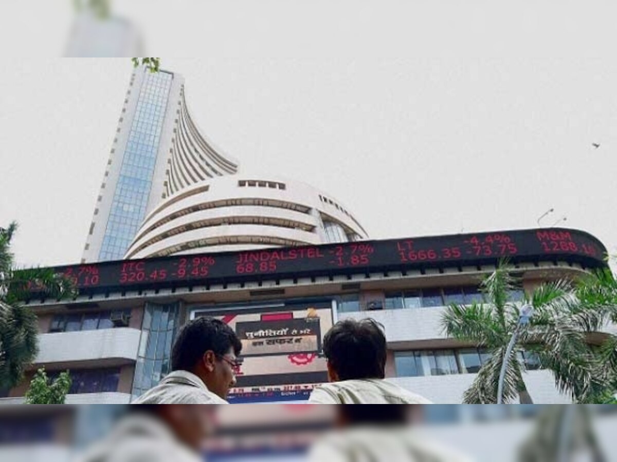 Sensex closes marginally higher, Nifty below 10,300 level