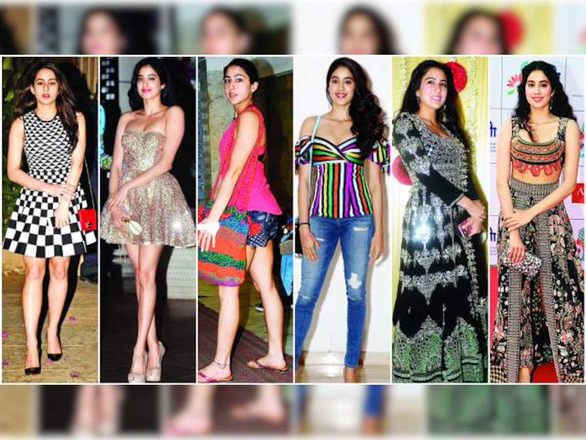 Style face-off: Sara Ali Khan vs Janhvi Kapoor