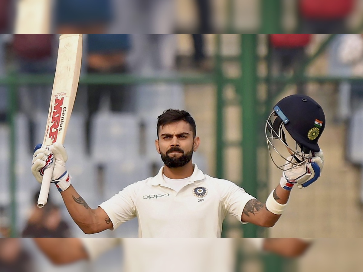 Virat Kohli becomes first captain to hit three successive hundreds in three-Test series