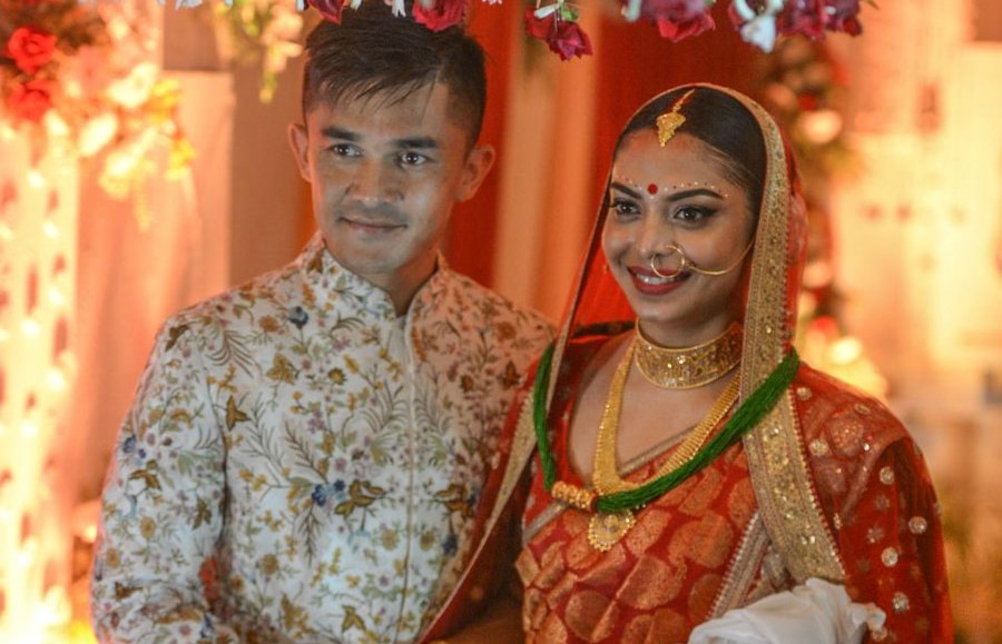 SEE PICS: Sunil Chhetri Weds Long-time Girlfriend Sonam Bhattacharya