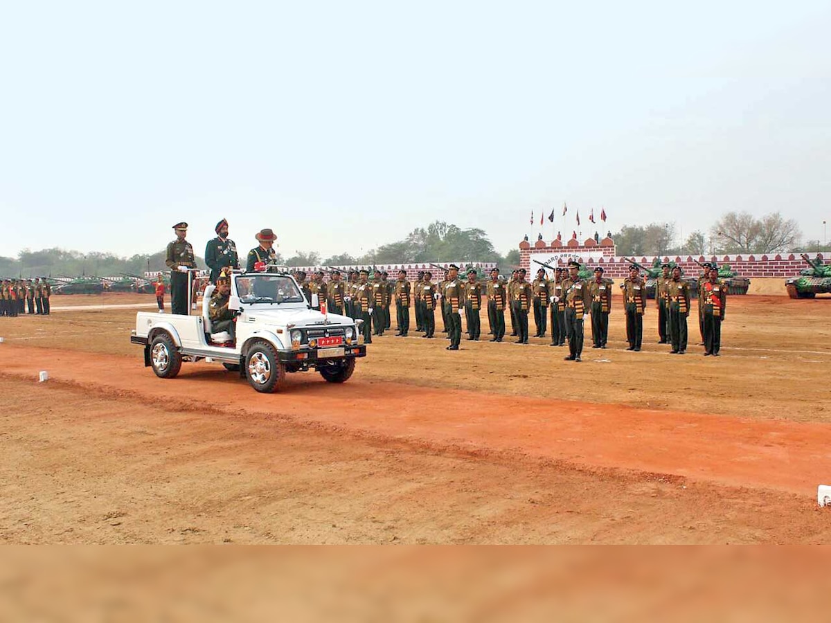 President Standards conferred on three armoured regiments