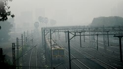 Smog chokes city, kills visibility