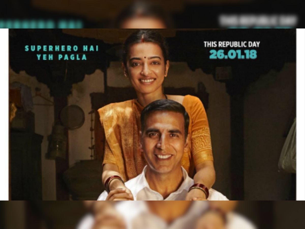 'PadMan' Akshay Kumar introduces his reel wife Radhika Apte in the latest poster