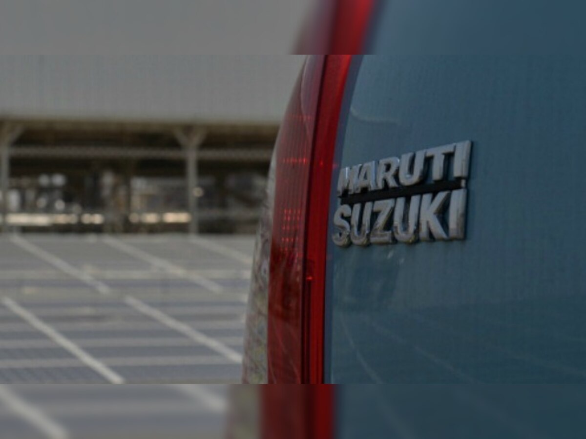 The Suzuki logo is displayed on a Maruti Suzuki India Ltd. Alto 800 News  Photo - Getty Images