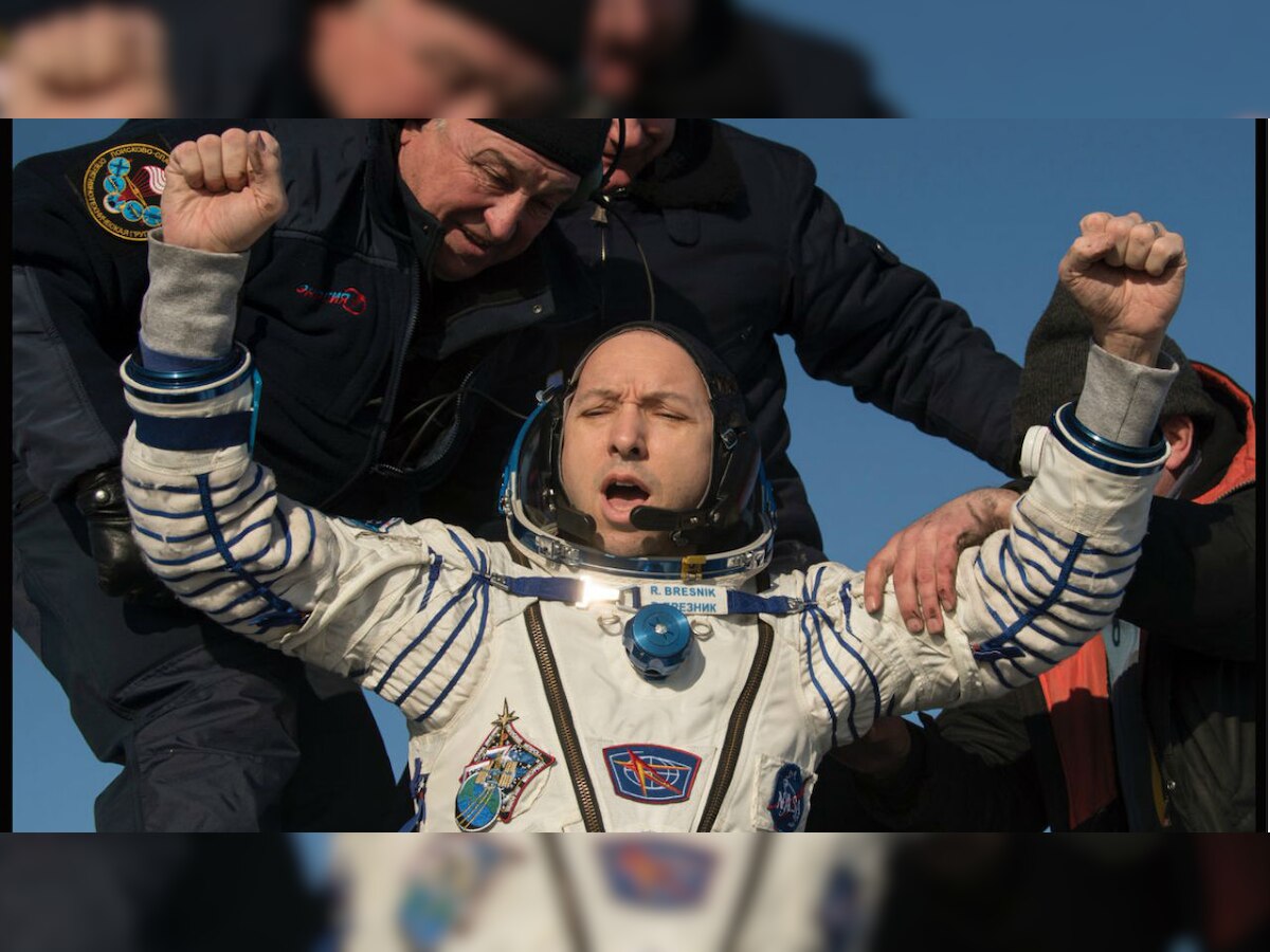 Two astronauts, cosmonaut on mission return from International Space Station after 5 months 