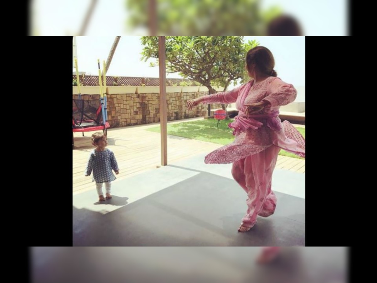 Check out adorable Misha Kapoor taking dance lessons from grandma Neelima Azeem